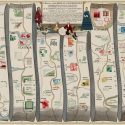 Picture of an old road map.