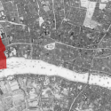 Map highlighting a specific region in red.