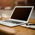 Image of an open laptop on a desk