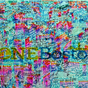 Image that says One Boston, covered in writing from many people