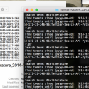 Screenshot of the python Twitter scraper