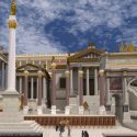 The west side of the Roman forum as seen in the virtual reality program called Rome Reborn (all images courtesy Flyover Zone Productions unless otherwise noted)