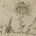 Drawing of gardens and doors