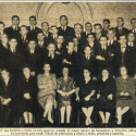 España Libre, Feb. 16, 1962:1. Founders’ picture. From left to right: Jesús González Malo (11th first row); José Nieto Ruiz (4th second row​); Félix Martí Ibáñez (8th second row); Aurelio Pego (5th top row).